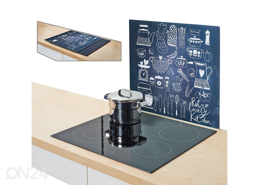 Räiskesuoja/liesisuoja LOVELY KITCHEN 56x50 cm kuvasuurennos
