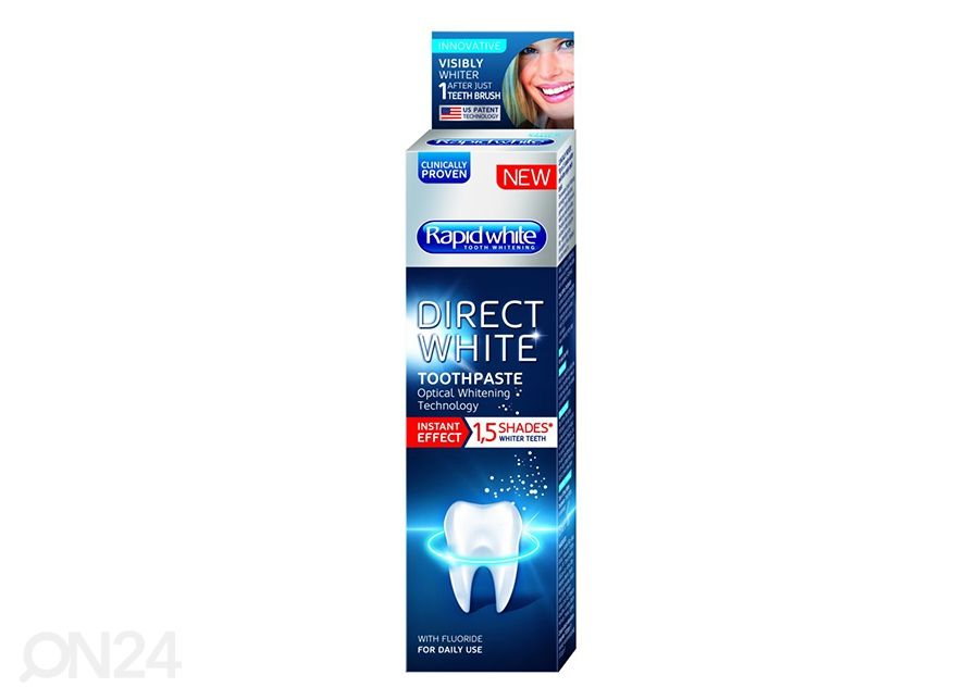 Rapid White valkaiseva hammastahna Direct White 75ml kuvasuurennos