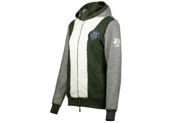 Ratsastustakki fleece jonah unisex S vihreä / harmaa kuvasuurennos