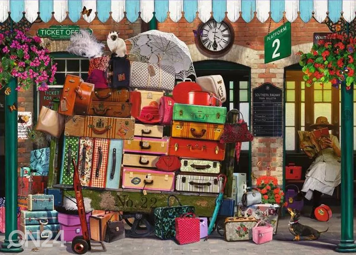 Ravensburger palapeli 2000 kpl Matkailun valossa kuvasuurennos