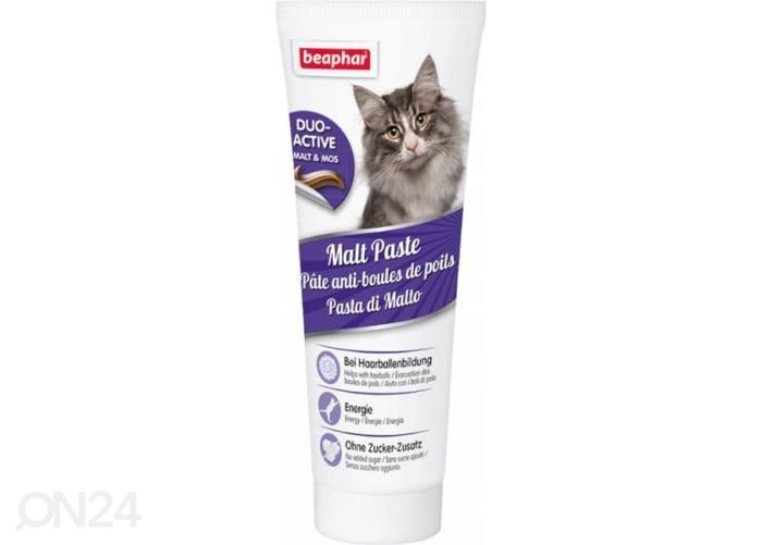 Ravintolisä Beaphar Duo Malt Paste Anti Hairball 100 gr kuvasuurennos