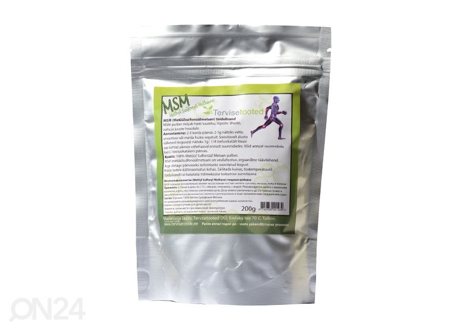 Ravintolisä MSM -jauhe 200 g kuvasuurennos