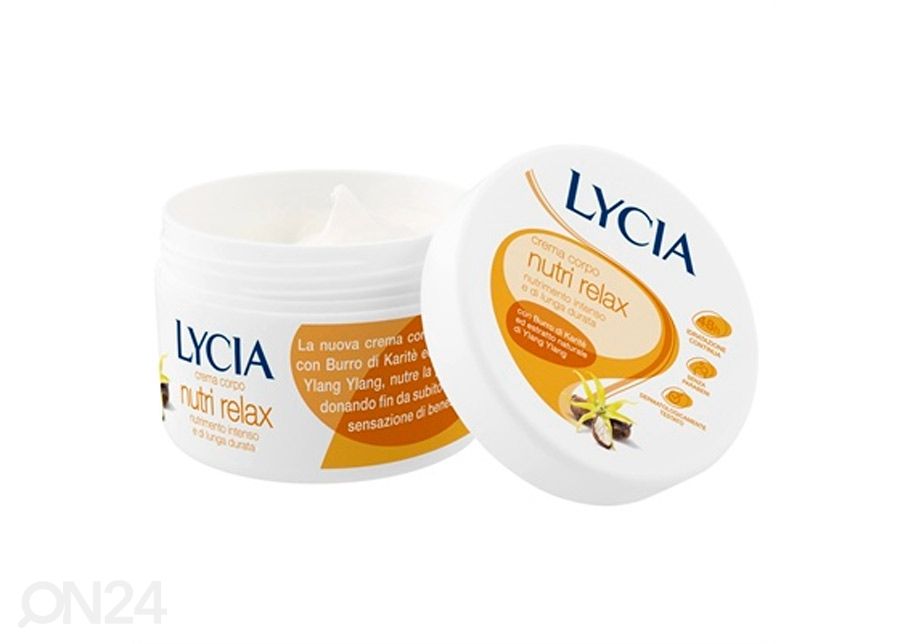 Ravitseva vartalovoide LYCIA NUTRI RELAX 220 ml kuvasuurennos