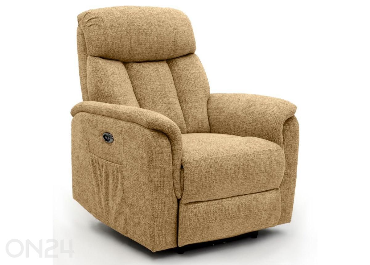 Recliner-nojatuoli Rosaalia, keltainen kuvasuurennos