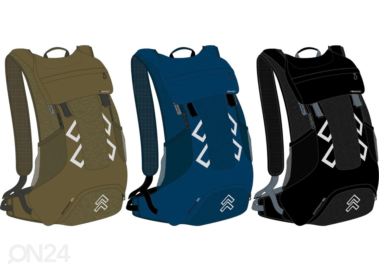 Retkireppu Active Outdoor Rugtas Aerofit Gateway-15 L Abbey kuvasuurennos