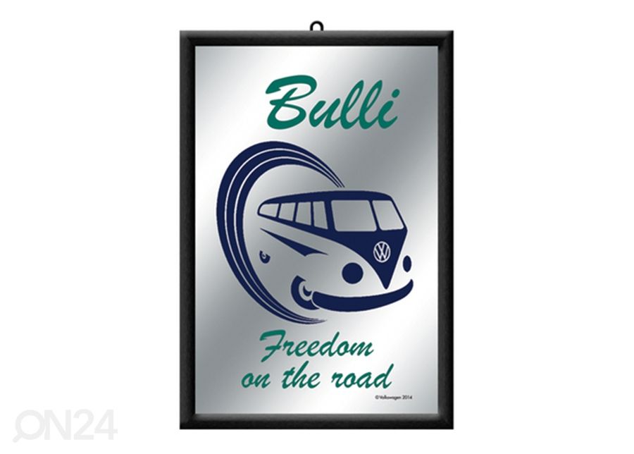 Retro mainospeili VW Bulli Freedom on the road kuvasuurennos