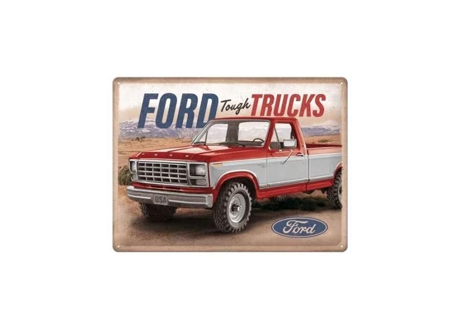 Retro metallijuliste Ford - Tough Trucks F250 Ranger 30x40 cm kuvasuurennos