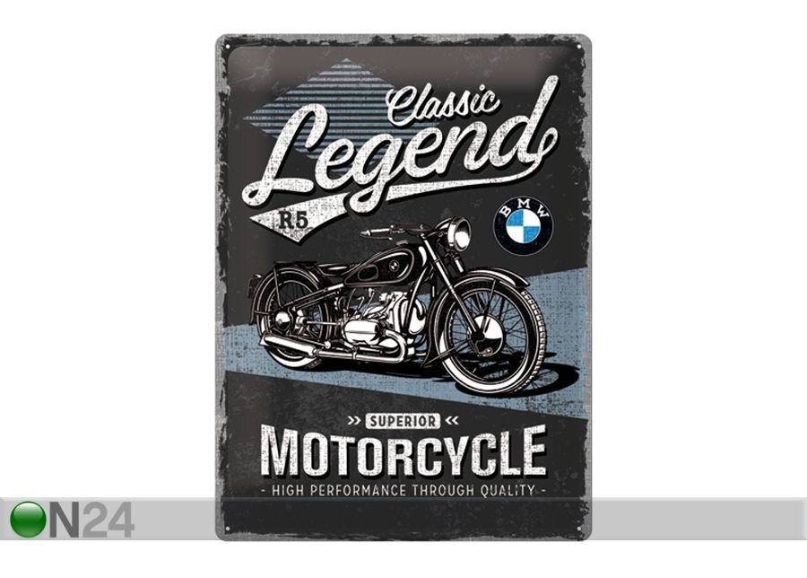 Retro metallitaulu BMW Classic Legend 30x40 cm kuvasuurennos