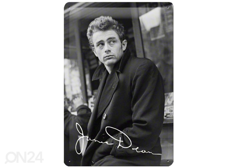 Retro metallitaulu James Dean 20x30 cm kuvasuurennos