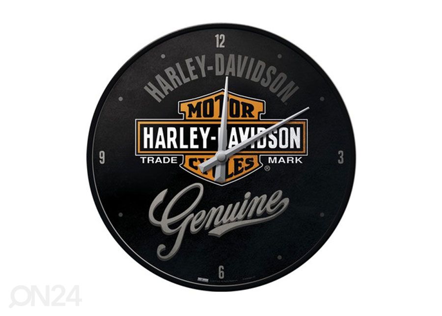 Retrotyylinen seinäkello HARLEY DAVIDSON GENUINE kuvasuurennos