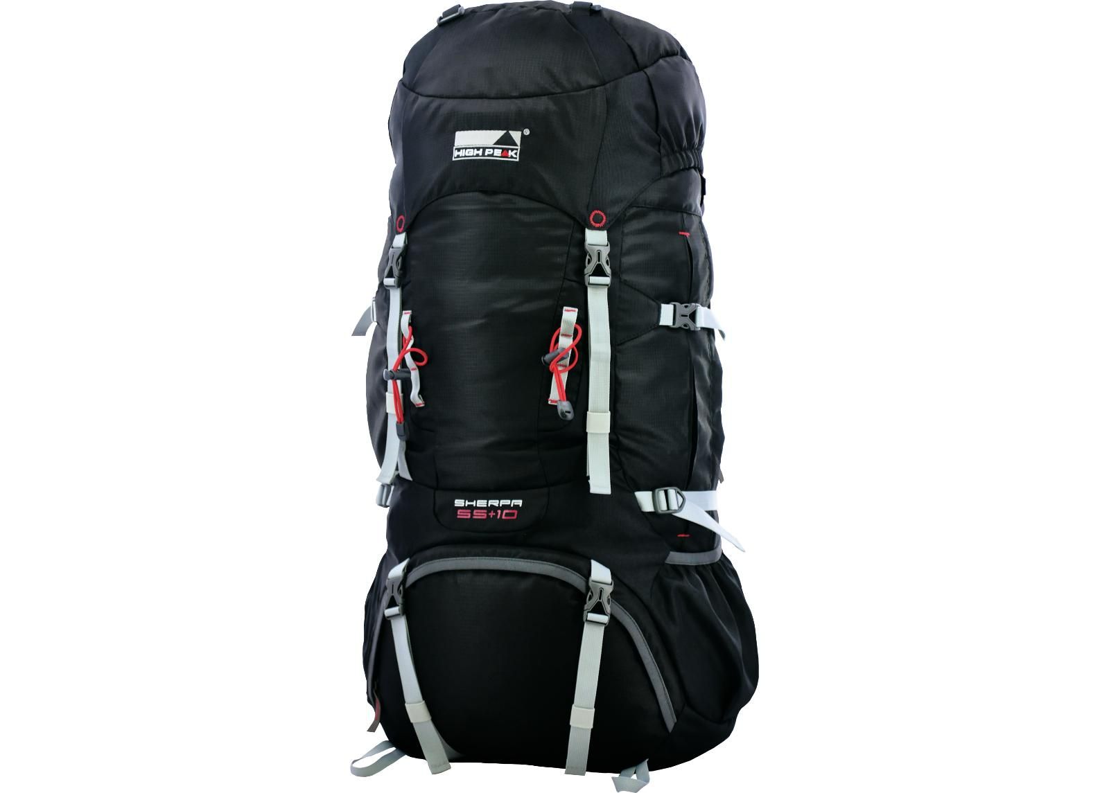 Rinkka Sherpa 65 + 10 musta High Peak kuvasuurennos