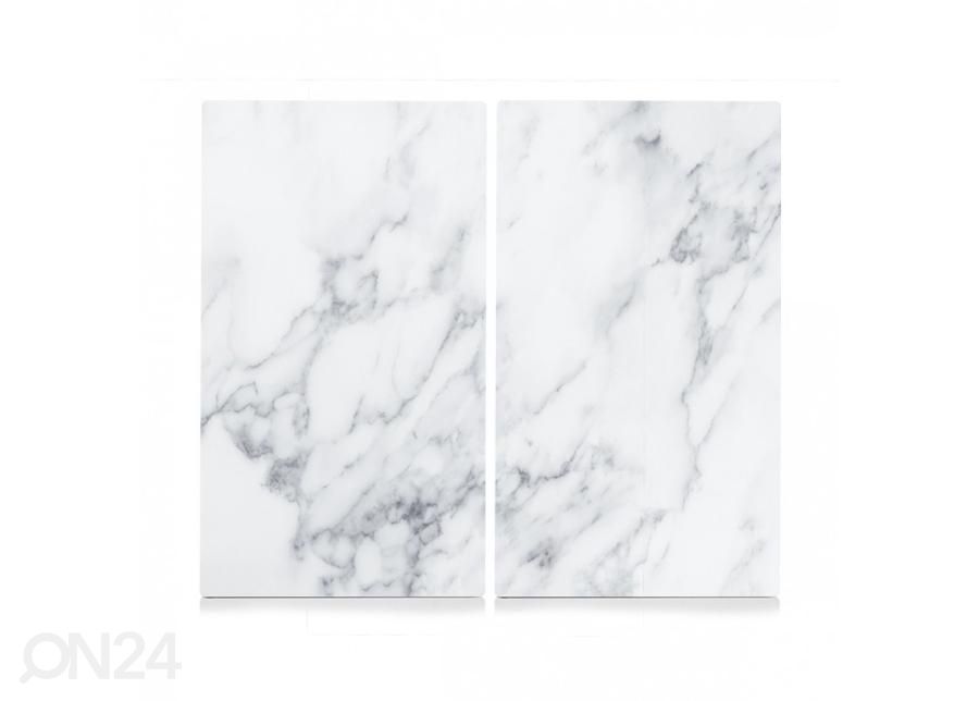 Roiskesuoja/liesisuoja Marble 52x30 cm kpl kuvasuurennos