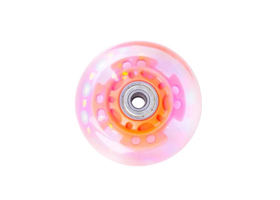 Rullaluistimen pyörä LED valoilla ja laakerilla 70 * 24 mm PK ABEC 5 s Insportline kuvasuurennos