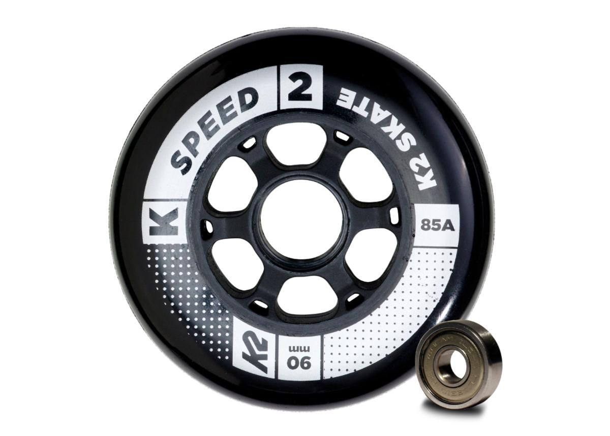 Rullaluistimen renkaat K2 Speed 90 mm 8 kpl kuvasuurennos