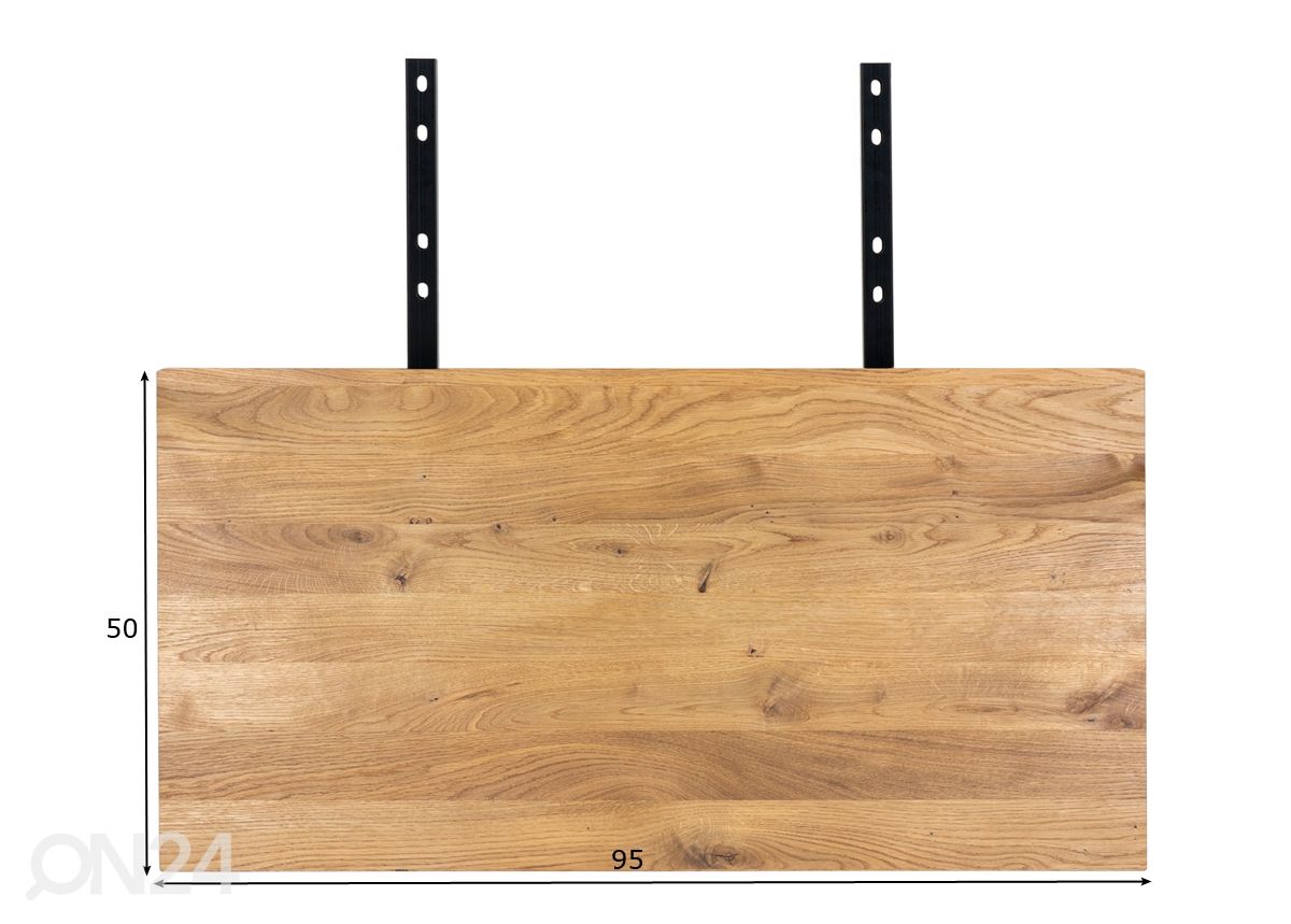 Ruokapöydän Toulouse jatkolevyt 95x50 cm, 2 kpl kuvasuurennos mitat