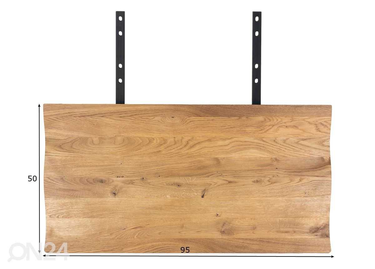 Ruokapöydän Toulouse jatkolevyt 95x50 cm, 2 kpl kuvasuurennos mitat