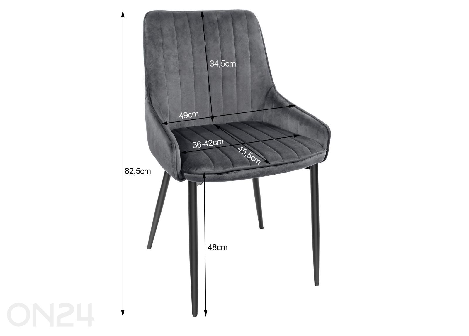 Ruokapöydän tuoli Monza kuvasuurennos mitat