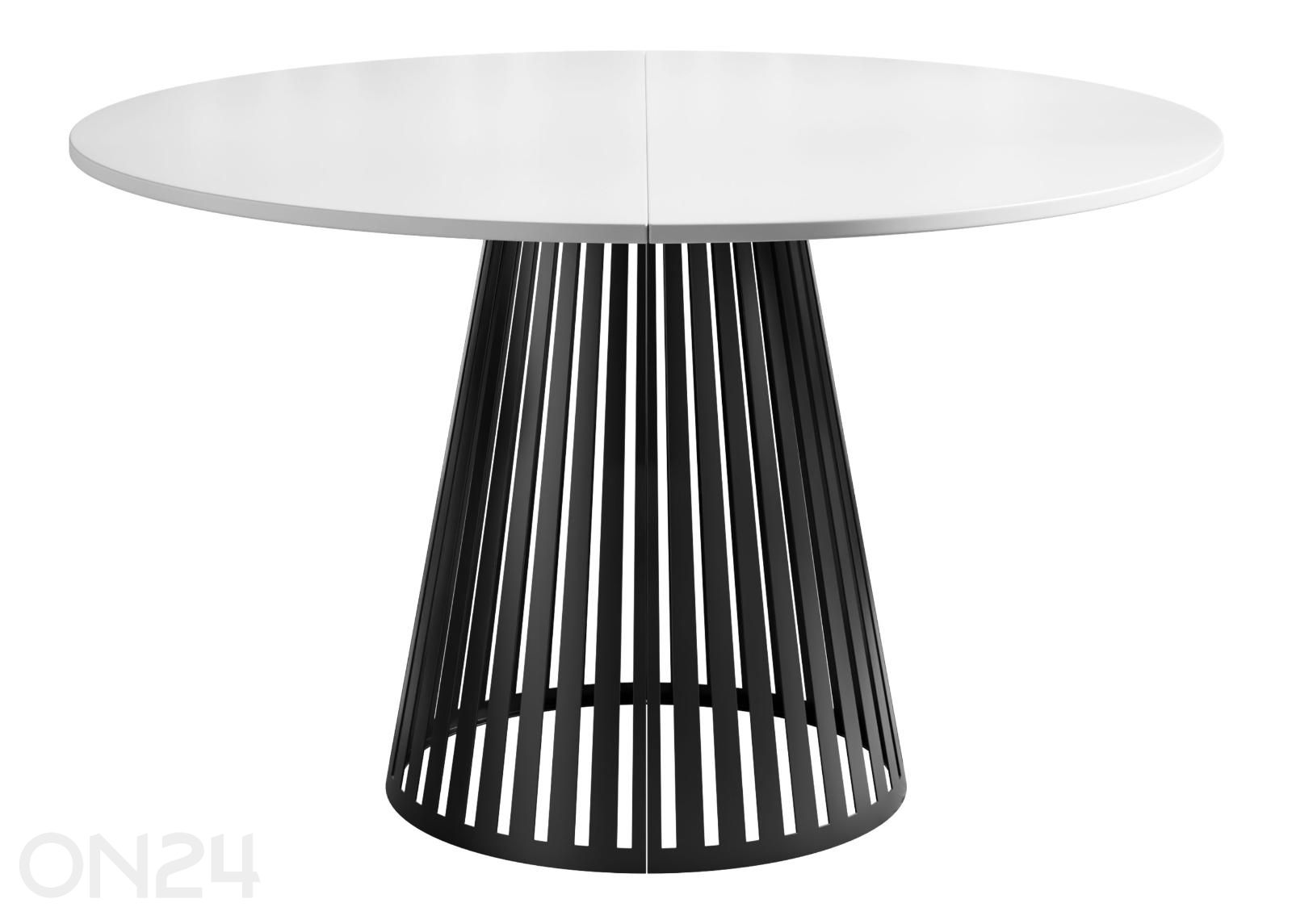 Ruokapöytä Cone 120x120-196 cm kuvasuurennos