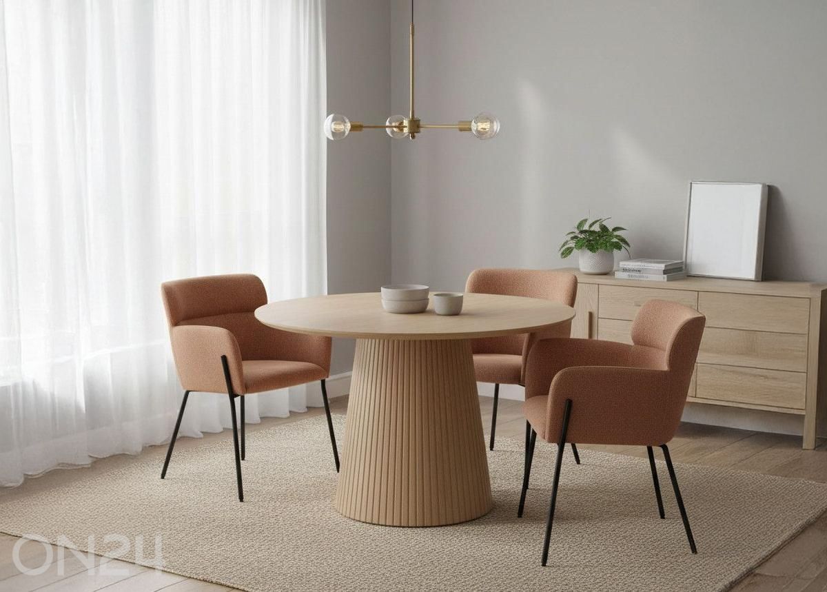 Ruokapöytä Mermin, Ø 120 cm kuvasuurennos