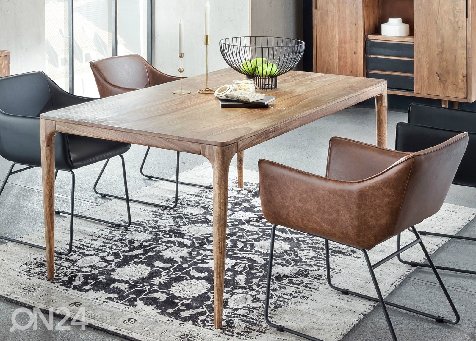 Ruokapöytä Mid Century 180x90 cm kuvasuurennos