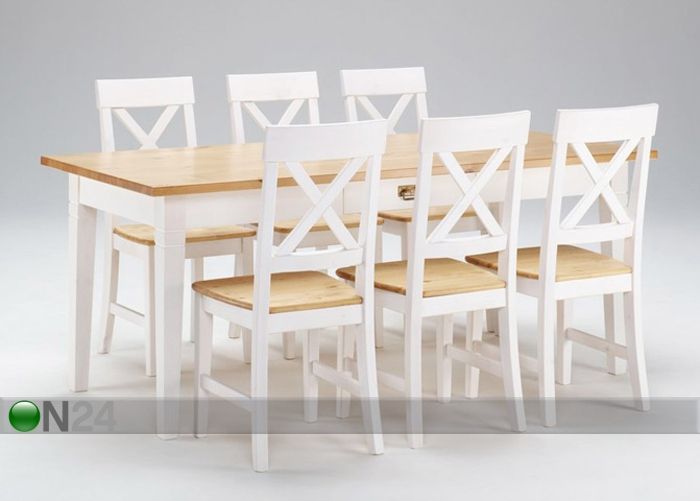 Ruokapöytä Monaco 185x85 cm kuvasuurennos