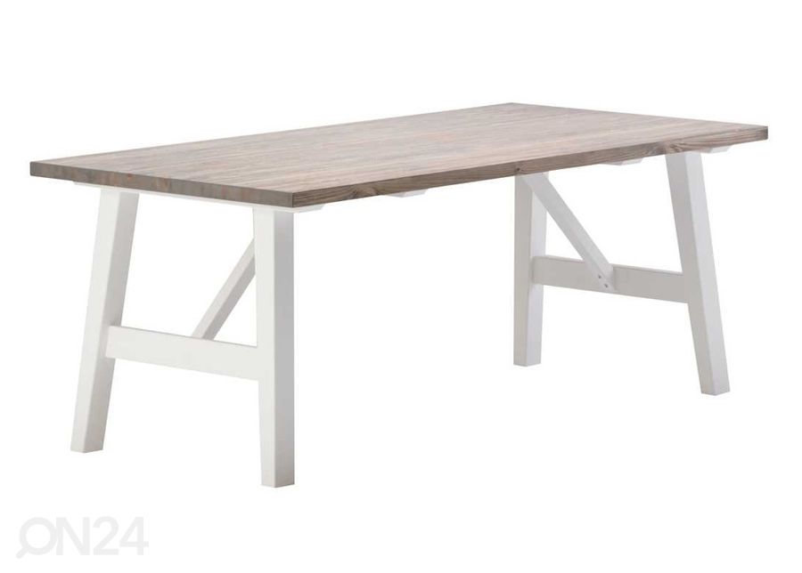 Ruokapöytä Rustiiki 190x95 cm kuvasuurennos