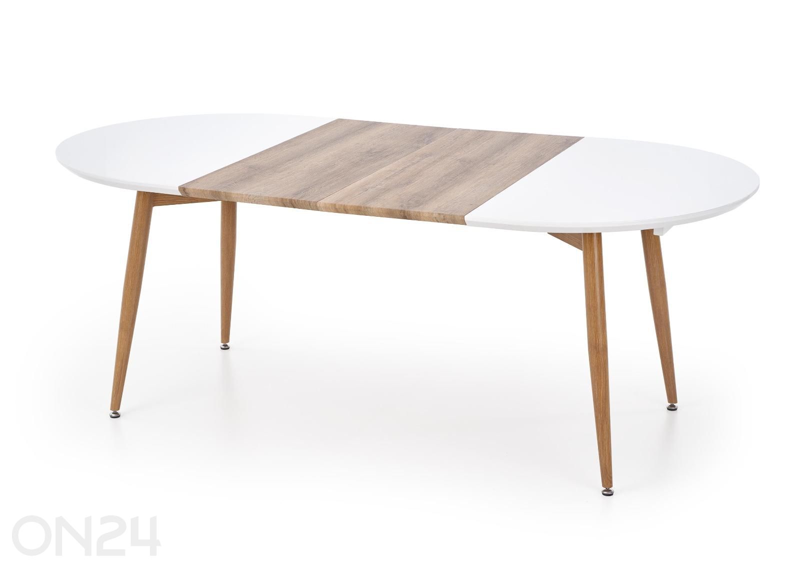 Säädettävä ruokapöytä Edward 100x120/200 cm kuvasuurennos