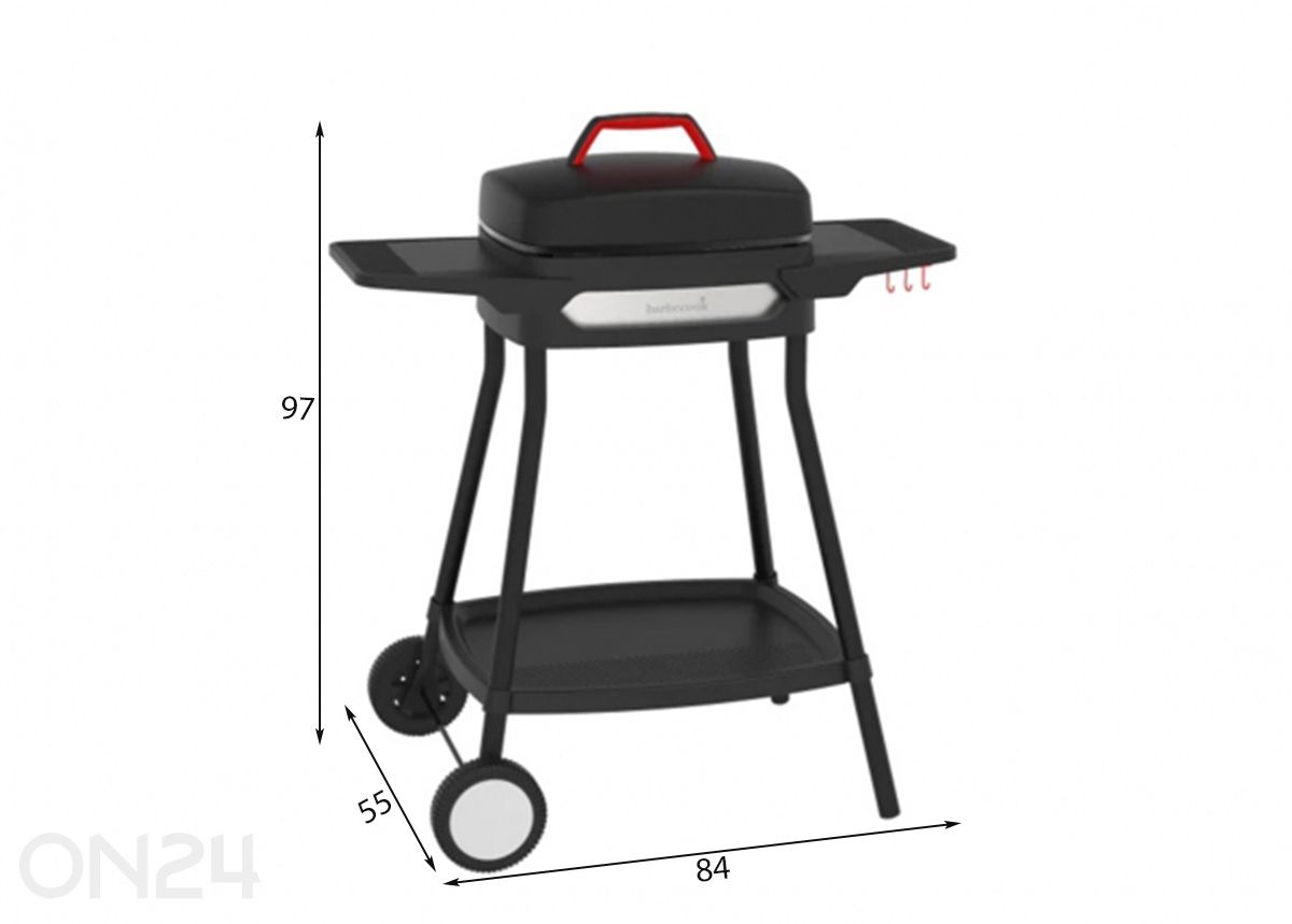 Sähkögrilli Barbecook Alexia 5111 kuvasuurennos mitat