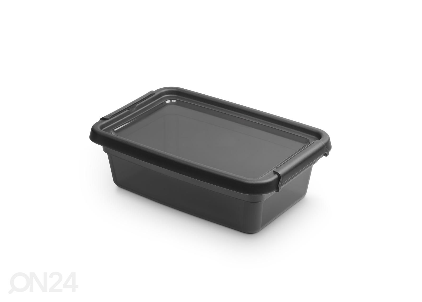 SäilytyslaatikkoBaseStore 1,5 L, 14x19xh9 cm harmaa kuvasuurennos