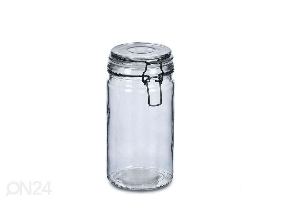 Säilytyspurkki kannella 750 ml, harmaa kuvasuurennos