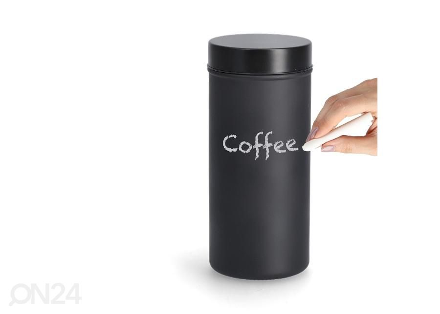 Säilytyspurkki metallikannella 1250 ml, musta kuvasuurennos