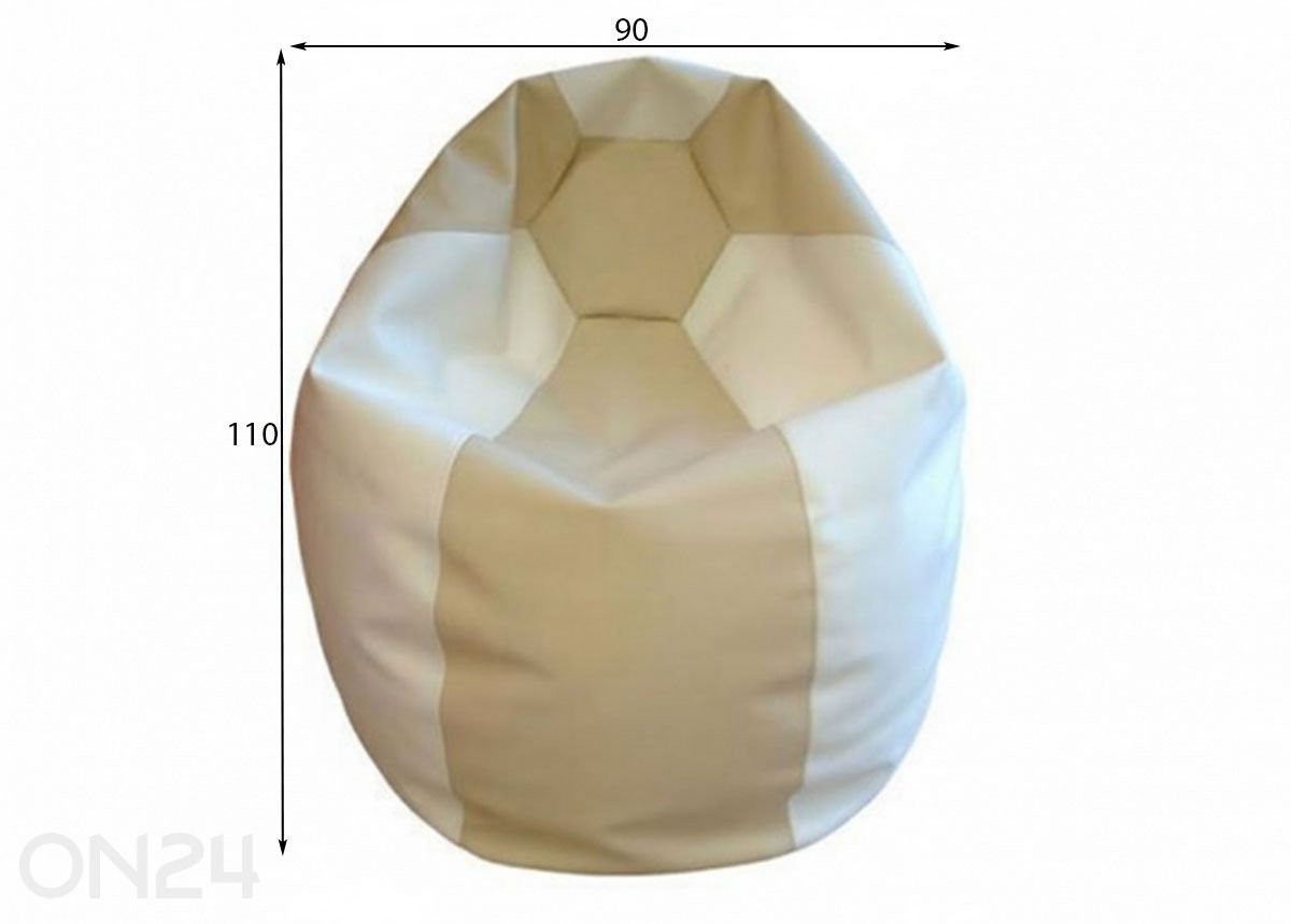 Säkkituoli Liisu 250L kuvasuurennos mitat