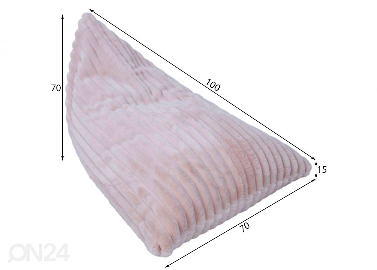 Säkkituoli Mini kuvasuurennos mitat