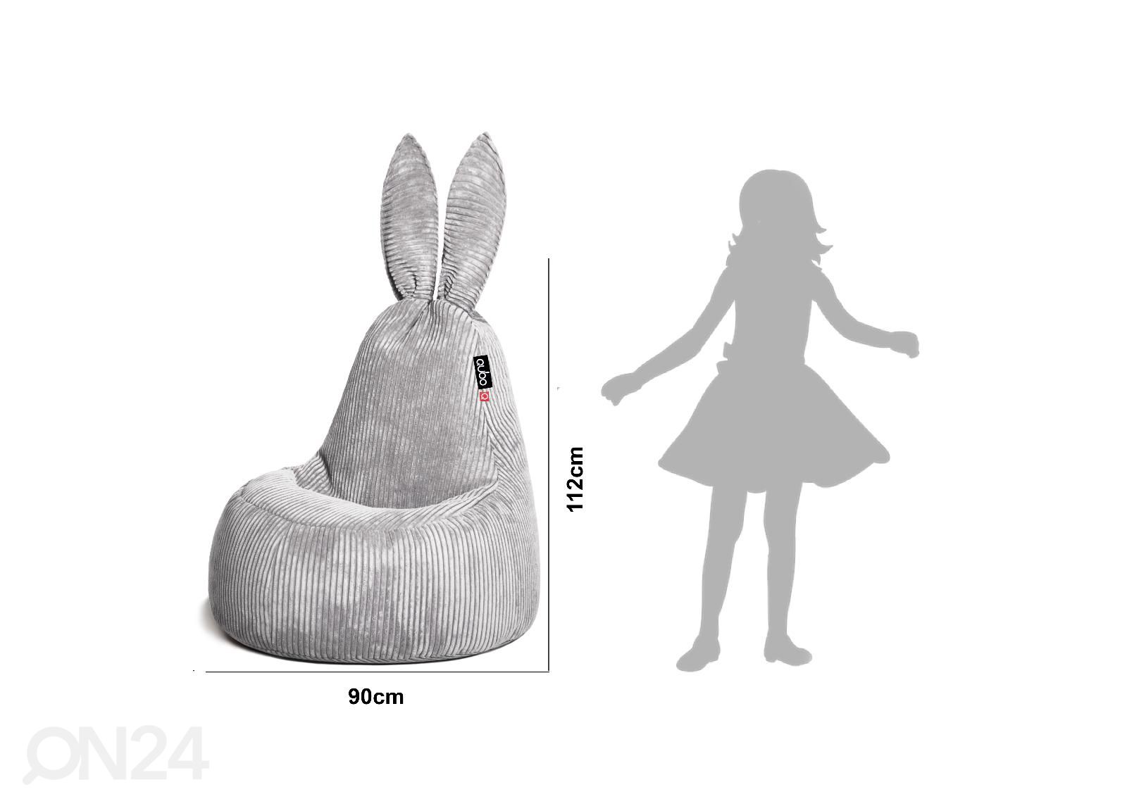 Säkkituoli Qubo Daddy Rabbit kuvasuurennos mitat