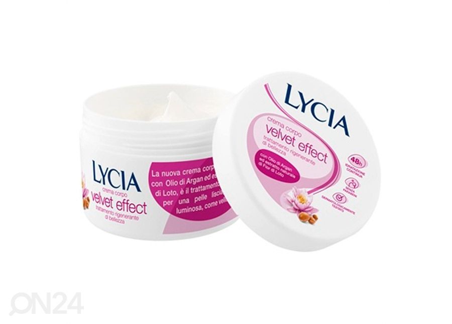 Samettinen vartalovoide LYCIA VELVET EFFECT 220 ml kuvasuurennos