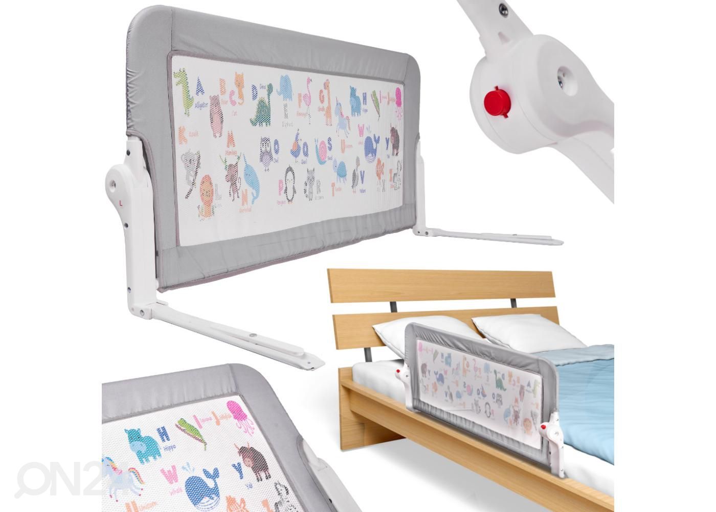 Sängyn suojus eläinkuvilla 90 cm kuvasuurennos