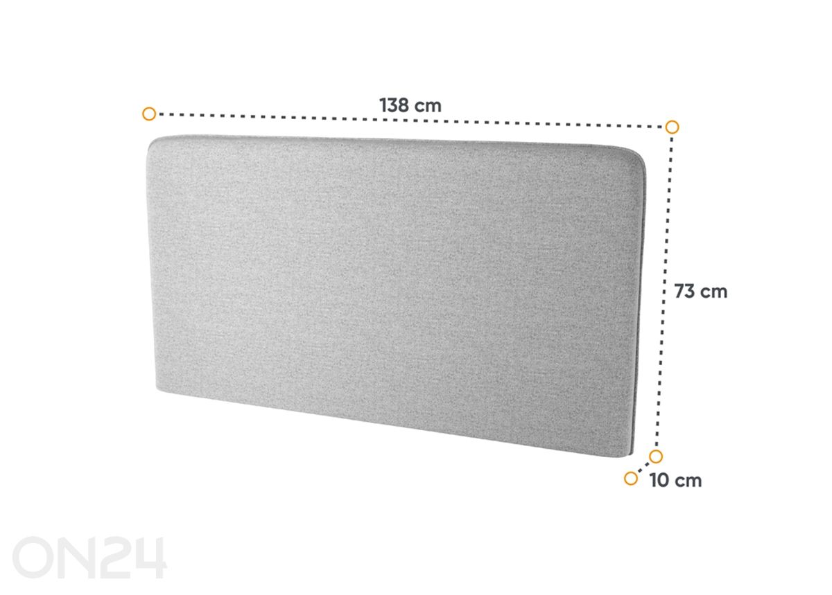 Sängynpääty Lenart BED CONCEPT pystysuoraan kaappisänkyyn 140x200 cm kuvasuurennos mitat