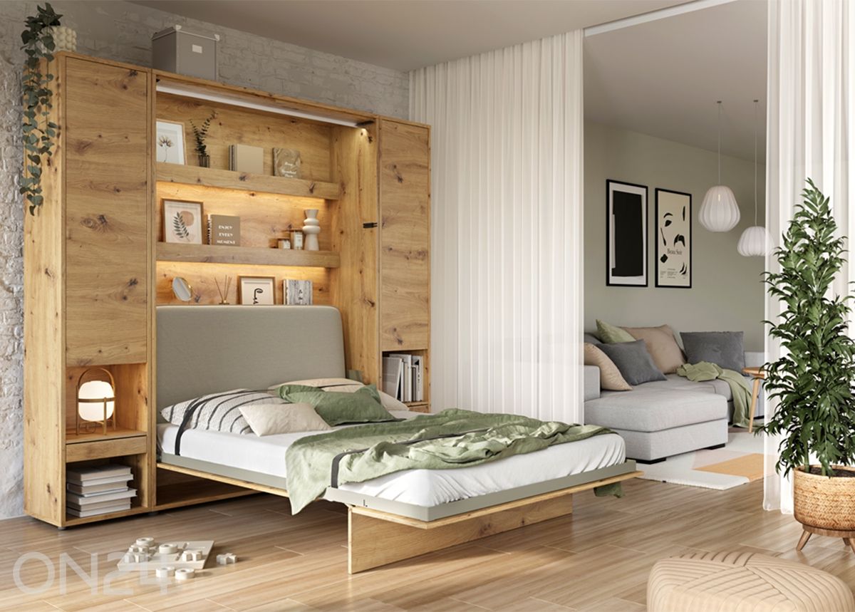 Sängynpääty Lenart BED CONCEPT pystysuoraan kaappisänkyyn 140x200 cm kuvasuurennos