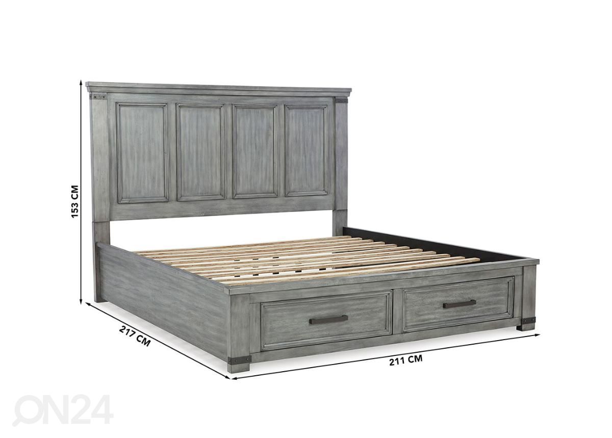 Sänky (King size) kuvasuurennos mitat