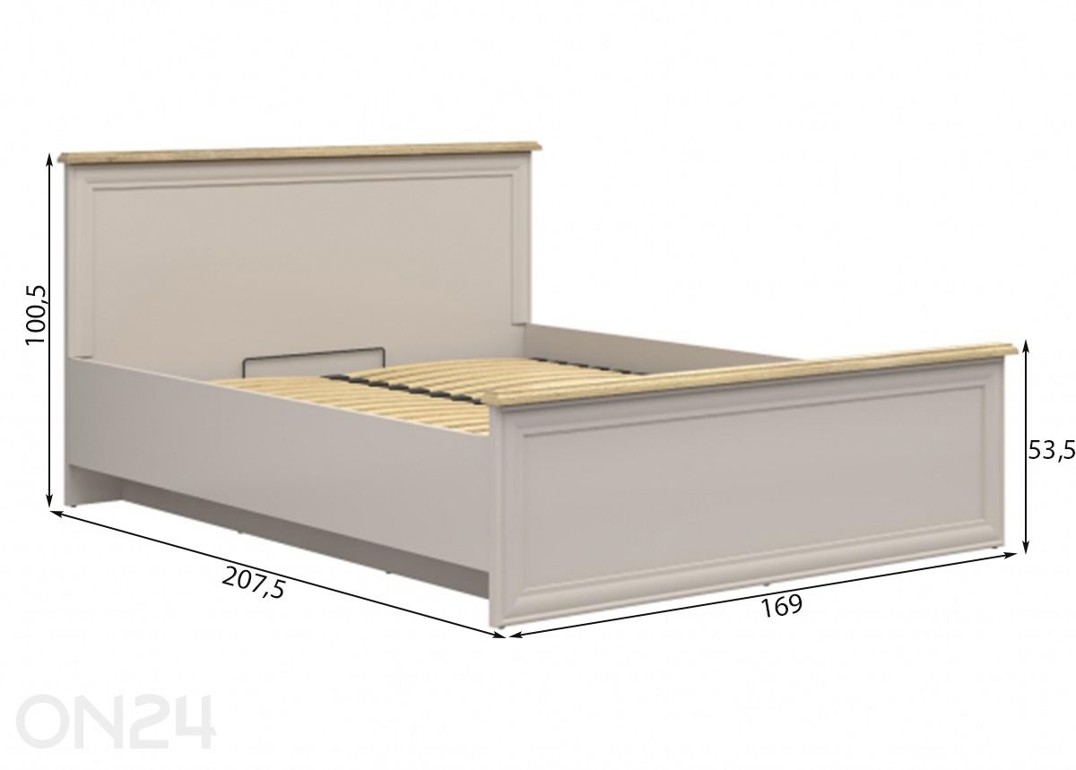 Sänky Anga vuodevaatelaatikolla 160x200 cm kuvasuurennos mitat
