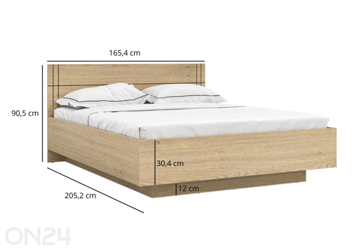 Sänky Cross Line kuvasuurennos mitat