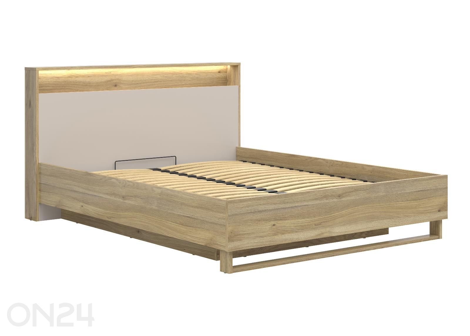 Sänky Dalva LED-valaistuksella ja vuodevaatelaatikolla 160x200 cm kuvasuurennos