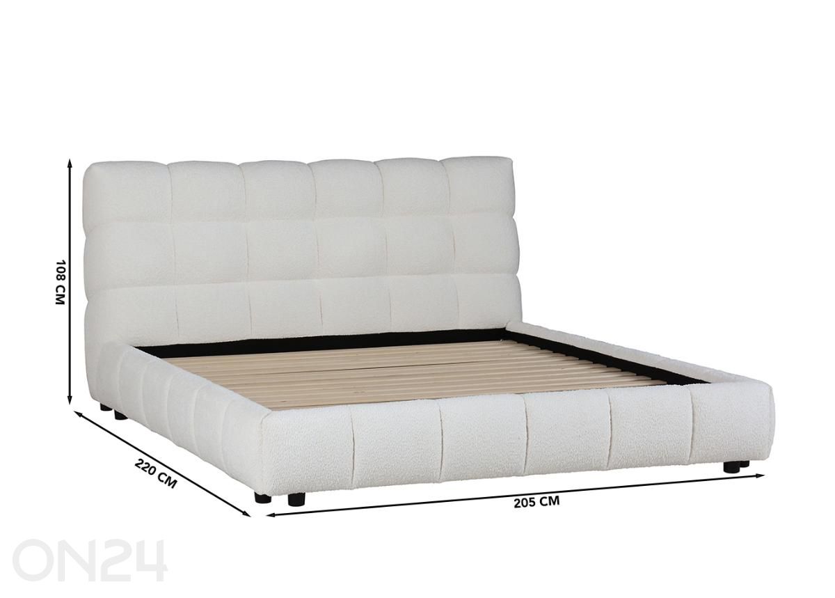 Sänky Lauren 160×200 cm kuvasuurennos mitat