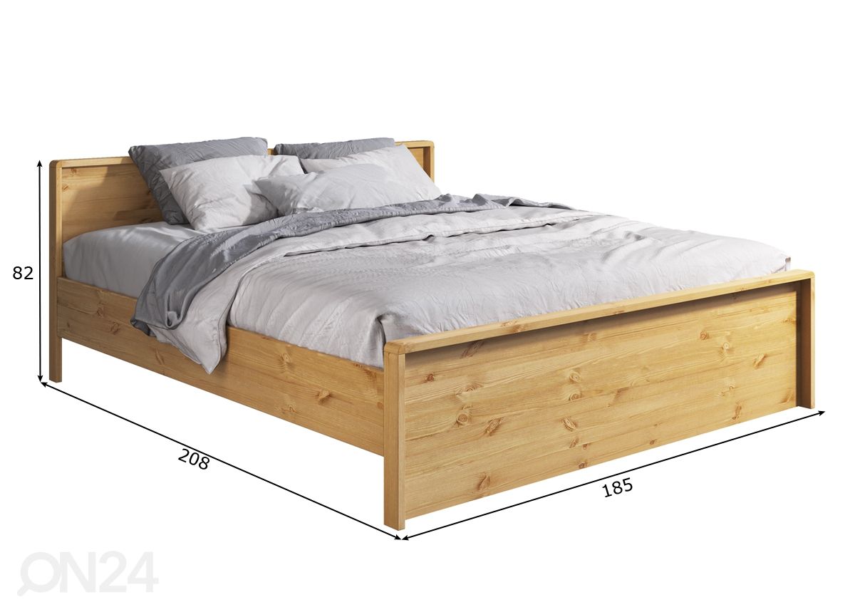 Sänky Liva 180x200 cm kuvasuurennos mitat
