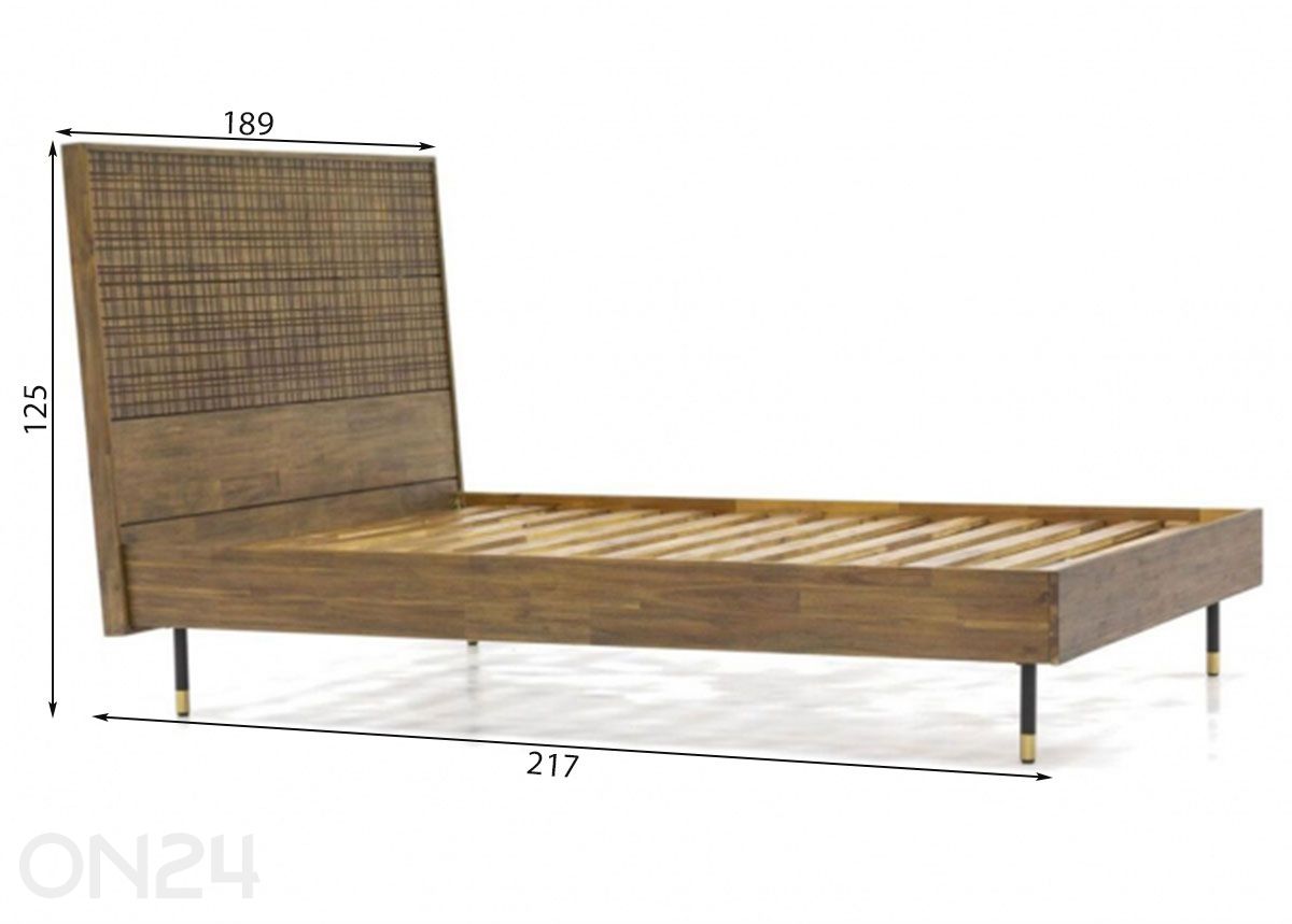 Sänky Maze 180x200 cm kuvasuurennos mitat