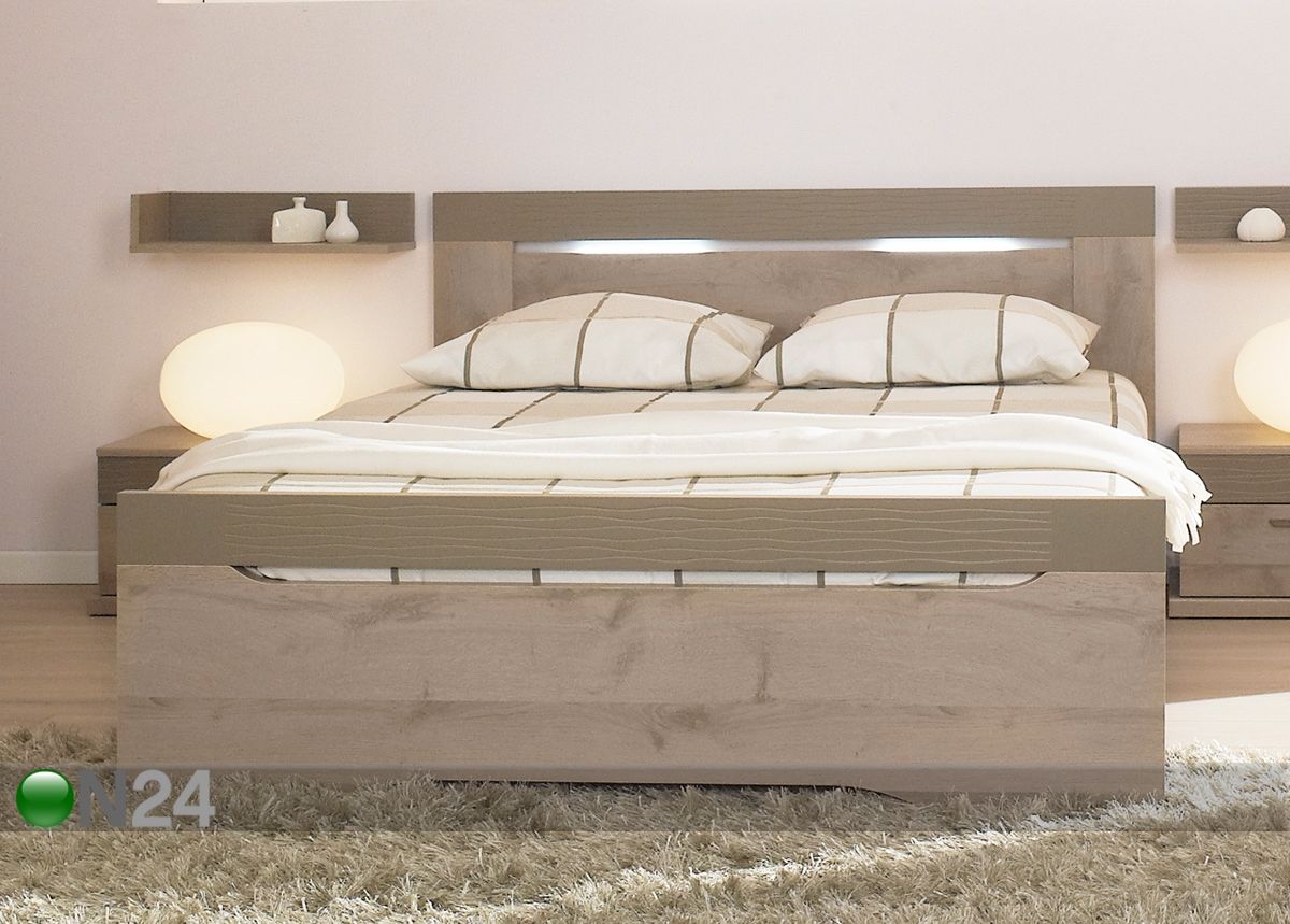 Sänky PERLA OAK 140x200 cm kuvasuurennos