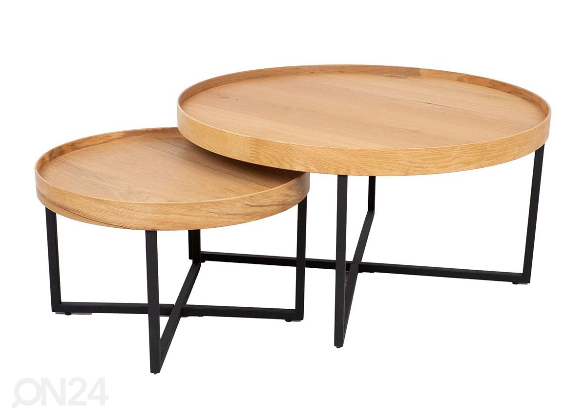 Sarjapöytä Music 2 kpl, Ø 60 cm ja Ø 90 cm kuvasuurennos