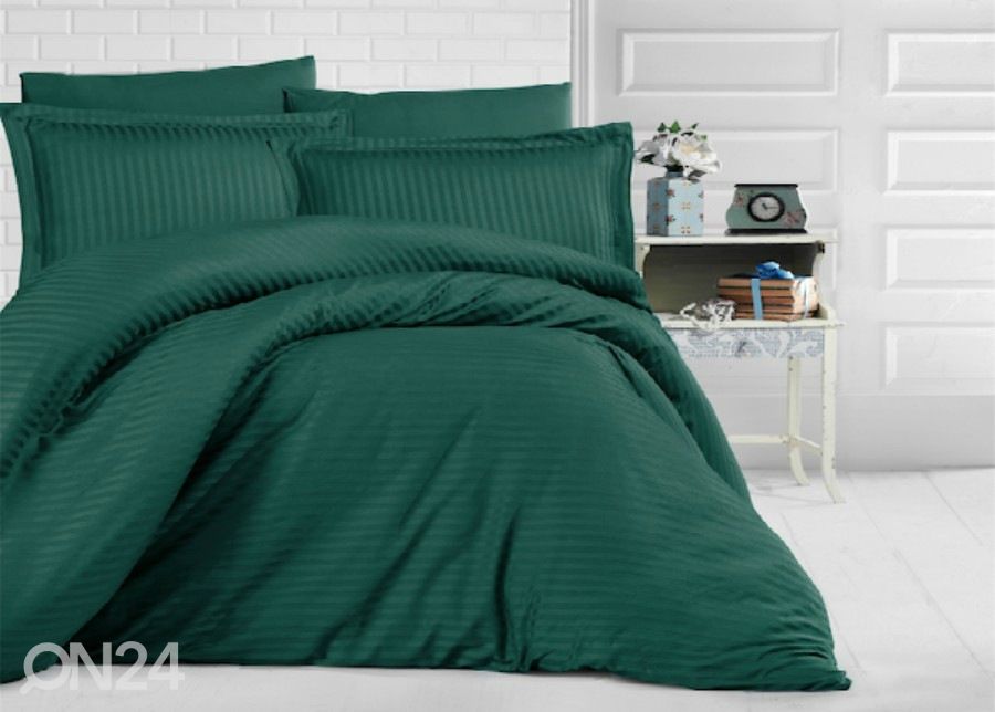Satiini pussilakanasetti Uni Green 200x220 cm kuvasuurennos