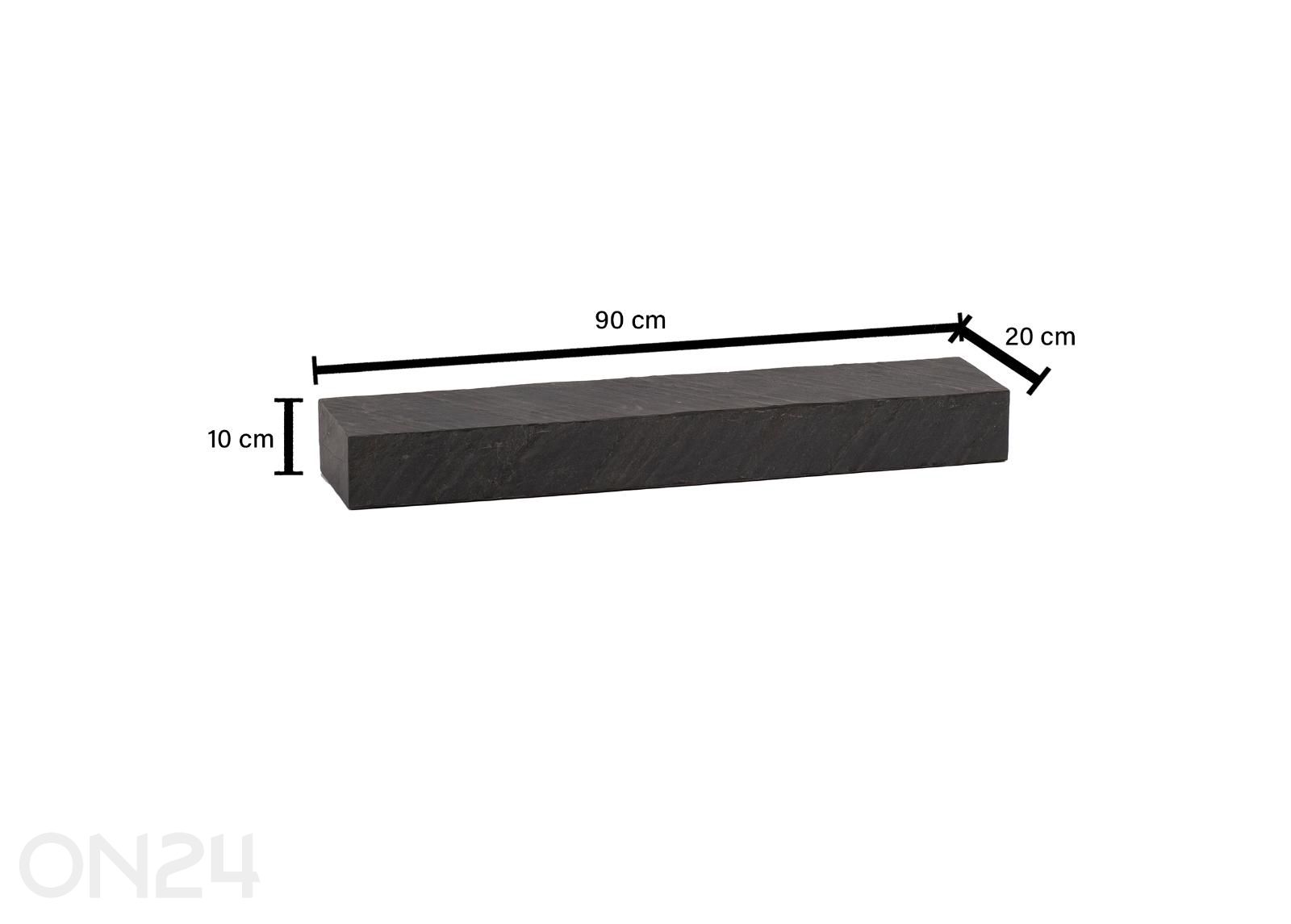 Seinähylly 20x90 cm kuvasuurennos mitat