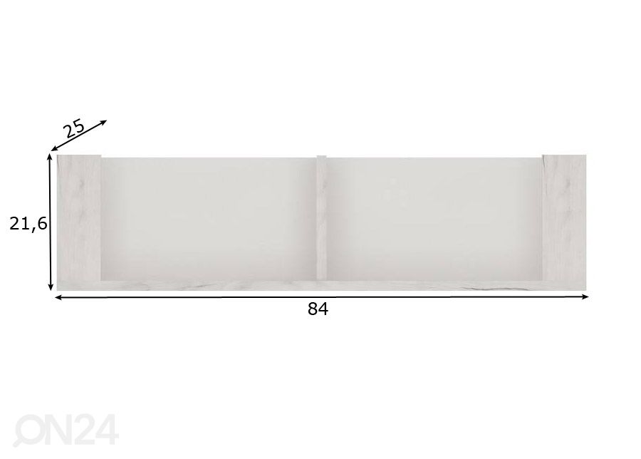 Seinähylly Angel 84 cm kuvasuurennos mitat